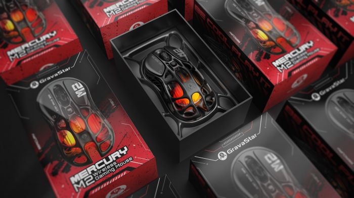 Миша GravaStar Mercury M2, BT/WL/USB-A, RGB, чорний