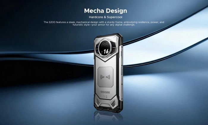 Смартфон Doogee S200 5G 6.72" 12/256ГБ, 2SIM, 10100мА•год, світло-сірий