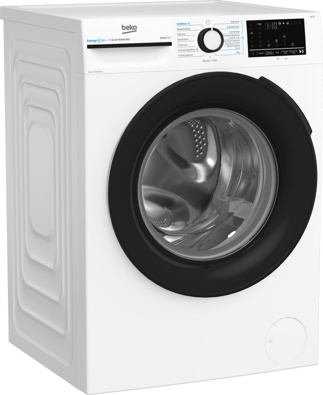 Пральна машина Beko фронтальна, 10кг, 1400, A+++, 58см, дисплей, інвертор, пара, білий