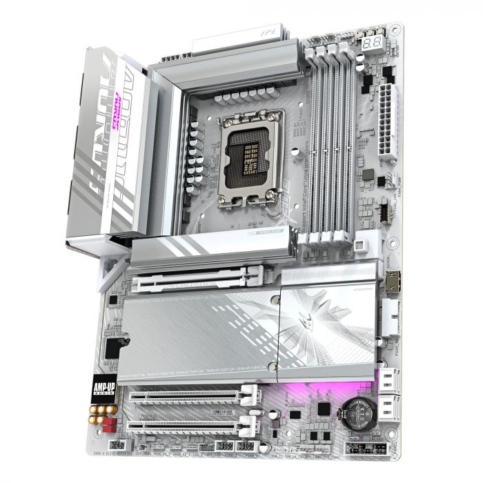 Материнська плата GIGABYTE Z89 AORUS ELITE WF7 ICE s1851 Z890 4xDDR5 M.2 HDMI DP Wi-Fi BT ATX білий