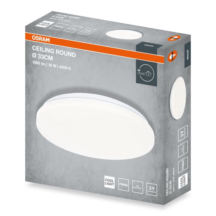 Світильник накладний OSRAM CEILING ROUND 18Вт 4000K 1140Лм