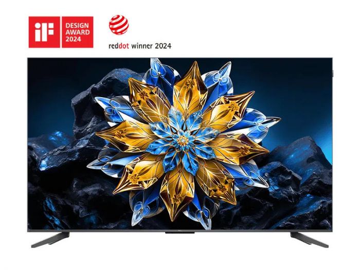 Телевізор 55" TCL QLED Pro 4K 60Hz Smart Google TV Black ONKYO sound