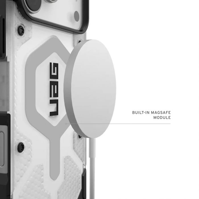 Чохол UAG для iPhone 17 Pro Max, Pathfinder Clear MagSafe, Ice/Silver