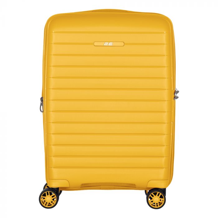 Валіза 2E, Aero, поліпропілен, мала, 35/44 л, TSA, 4 колеса, EXP, бурштиново-жовтий