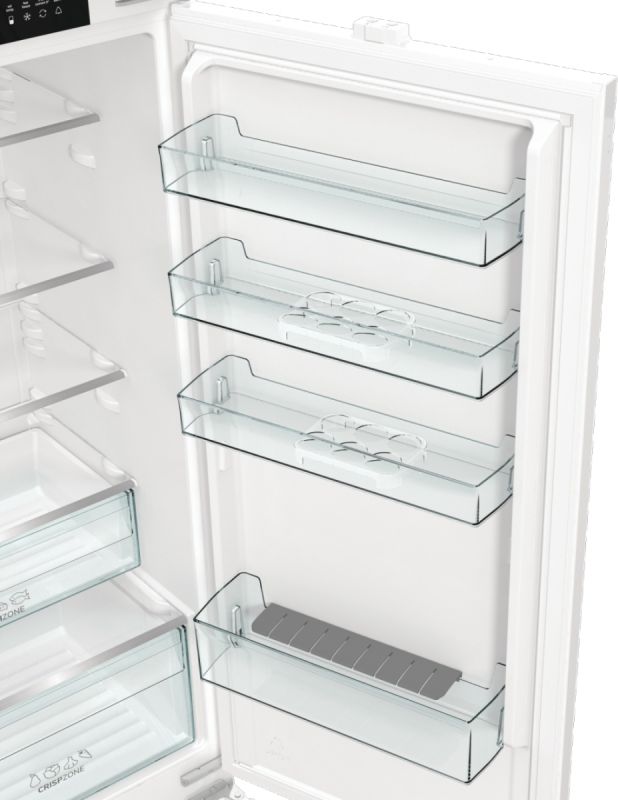 Вбуд. холодильник з мороз. камерою Gorenje, 193х55х54см, 2 двері, 208(76)л, А+, NF+, Зона св-ті, Диспл, Біли
