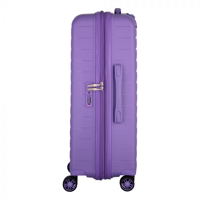 Валіза 2E, Aero, поліпропілен, середня, 63/78 л, TSA, 4 колеса, EXP, лавандовий