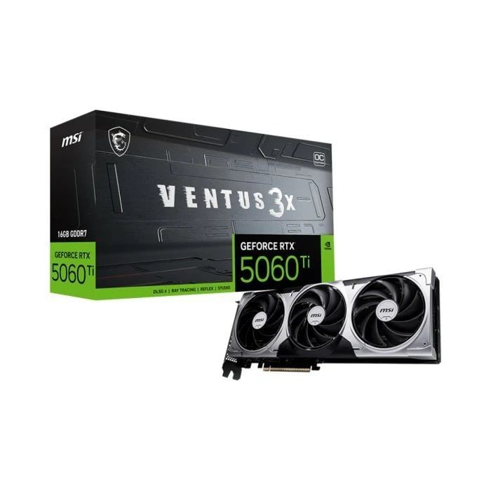 Відеокарта MSI GeForce RTX 5060 Ti 16GB GDDR7 VENTUS 3X OC