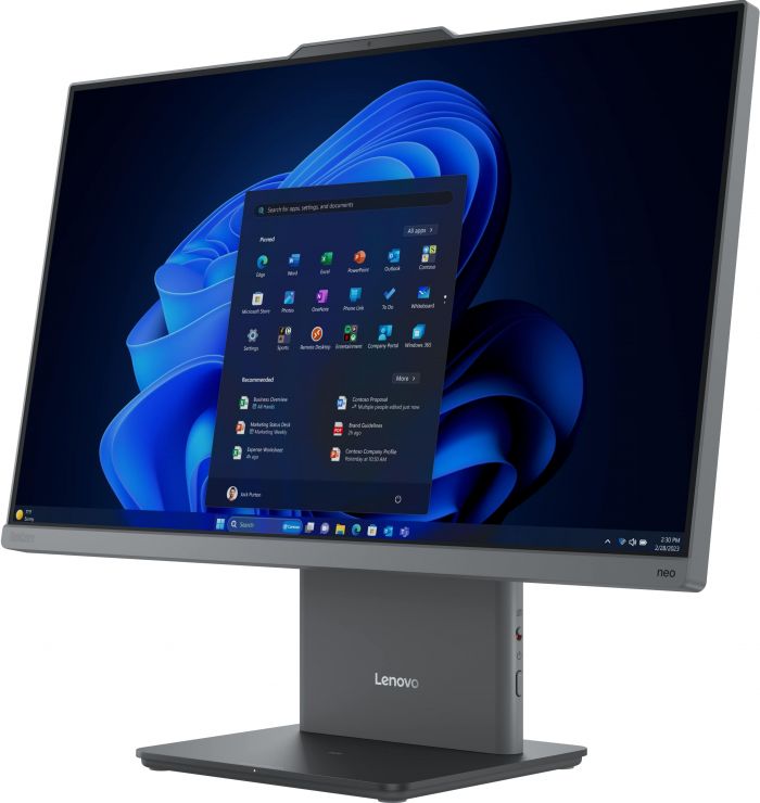 Комп'ютер персональний моноблок Lenovo ThinkCentre neo 50a 24-G5 23.8" FHD IPS AG, Intel i3-1315U, 8GB, F256GB, UMA, WiFi, кл+м, без ОС, сірий