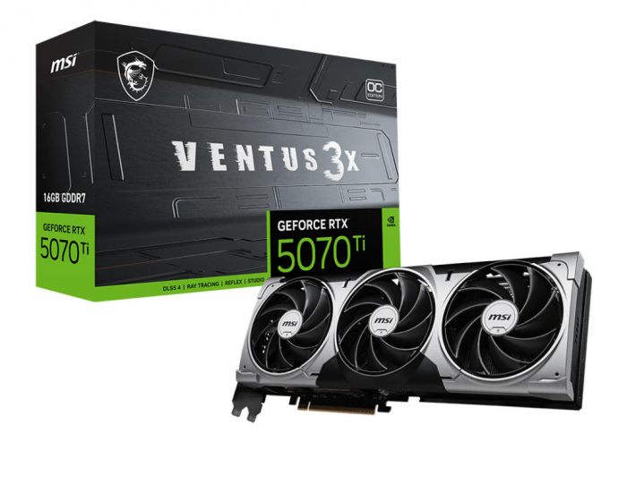 Відеокарта MSI GeForce RTX 5070 Ti 16GB GDDR7 VENTUS 3X OC