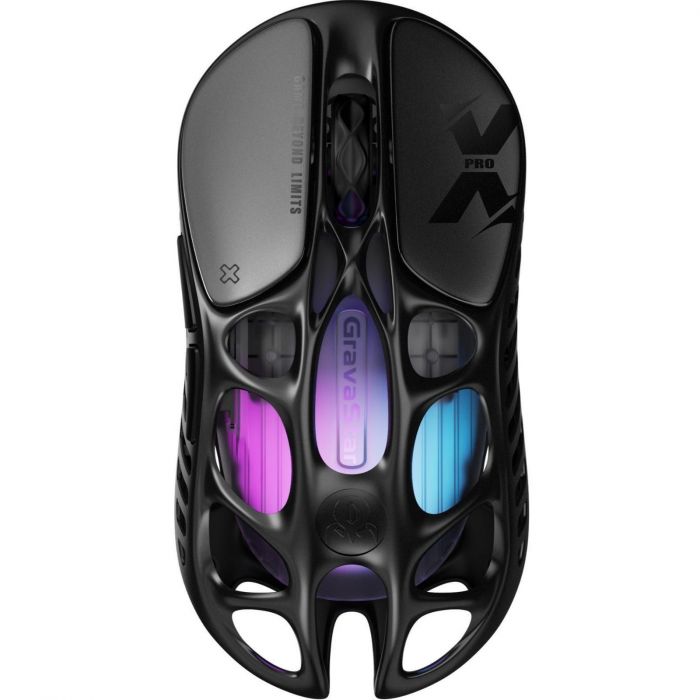 Миша GravaStar Mercury X Pro, 8K, BT/WL/USB-A, RGB, чорний