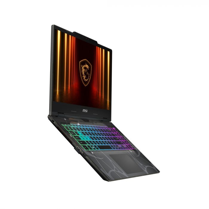 Ноутбук MSI Cyborg 15 B2RWEKG-420XUA 15.6" FHD, Intel Core 7 240H, 16GB, F1TB, NVD5050-8, DOS, Напівпрозорий чорний