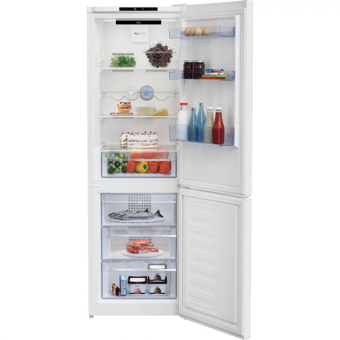 Холодильник Beko з нижн. мороз., 186x60x67, xолод.відд.-215л, мороз.відд.-109л, 2дв., E, NF, білий