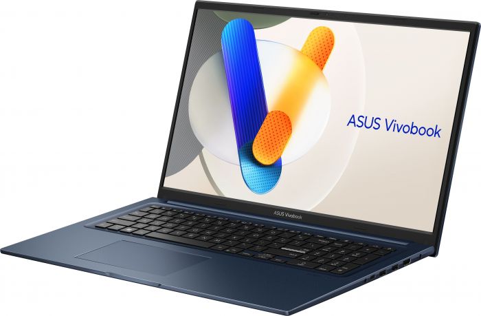 Ноутбук ASUS Vivobook 17 X1704VA-AU455 17.3" FHD IPS, Intel 5 120U, 16GB, F512GB, UMA, NoOS, Блакитний
