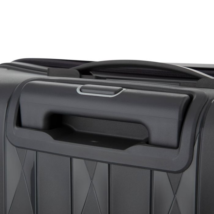 Набір валіз 2E, M7979, поліпропілен, (L+M+S), блискавка anti theft, 4 колеса, кодовий замок, темно-сірий