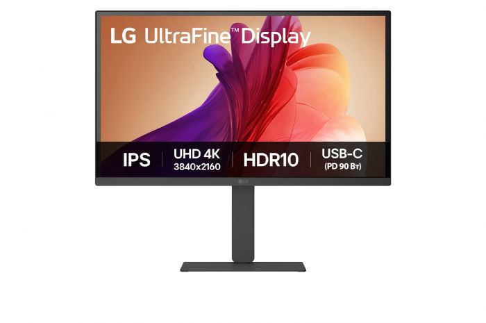 Монітор LG 27" 27U730A-B 2xHDMI, DP, USB-C, MM, IPS, 3840x2160, DCI-P3 90%, Pivot, HDR10