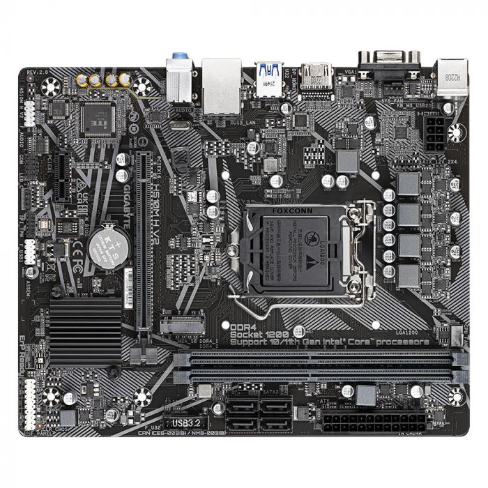 Материнська плата GIGABYTE H510M H V2 2.0 s1200 Q470 4xDDR4 M.2 HDMI mATX