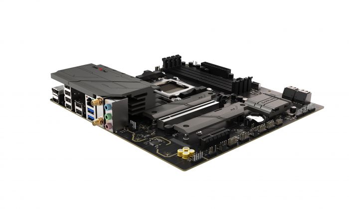 Материнcька плата SAPPHIRE PULSE B850M WIFI sAM5 B850 4xDDR5 M.2 HDMI DP WiFi BT mATX