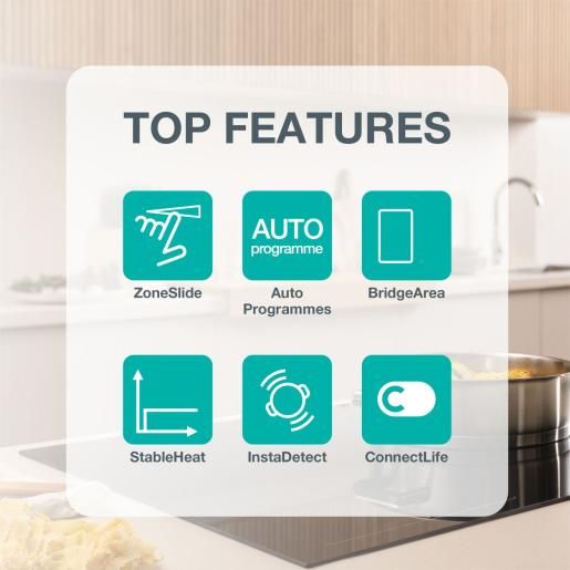 Варильна поверхня Gorenje індукційна, 60см, PowerBoost, SliderTouch, збільшена площа приготування, чорний