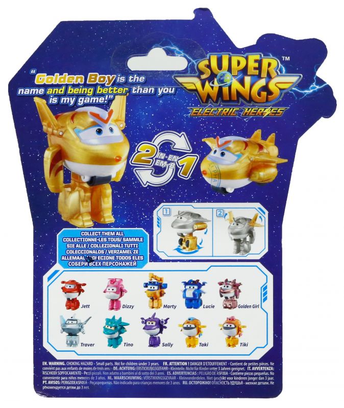 Ігрова фігурка-трансформер Super Wings Transform-a-Bots Золотий Хлопчик (Golden Boy)