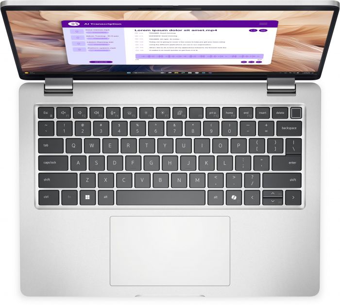 Ноутбук Dell Pro 14 Plus 14" FHD+ AG, Intel U7-265U, 32GB, F512GB, UMA, Win11P, сріблястий