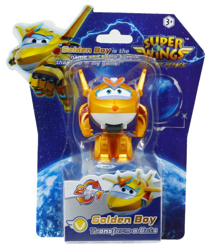Ігрова фігурка-трансформер Super Wings Transform-a-Bots Золотий Хлопчик (Golden Boy)