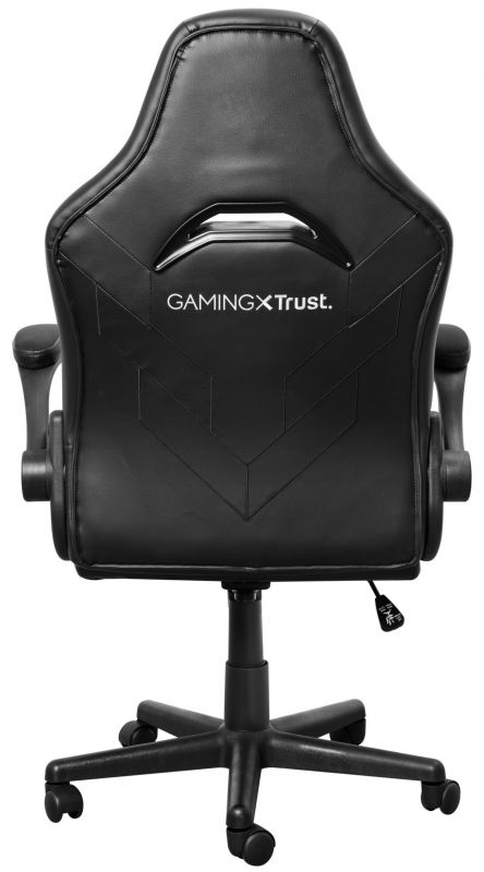 Крісло Trust GXT703 Riye, ПУ шкіра, Foldable Armrests, чорний