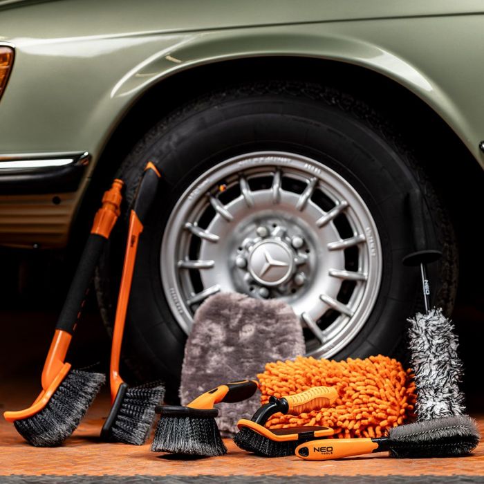 Рукавиця для миття автомобіля Neo Tools двостороння з делікатним покриттям 28х20см поліестер