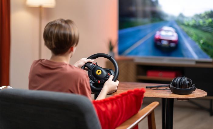 Кермо і педалі Thrustmaster T98-P FERRARI 296 GTB , PC/PS4/PS5 Кермо і педалі Thrustmaster T98-P FERRARI 296 GTB , PC/PS4/PS5