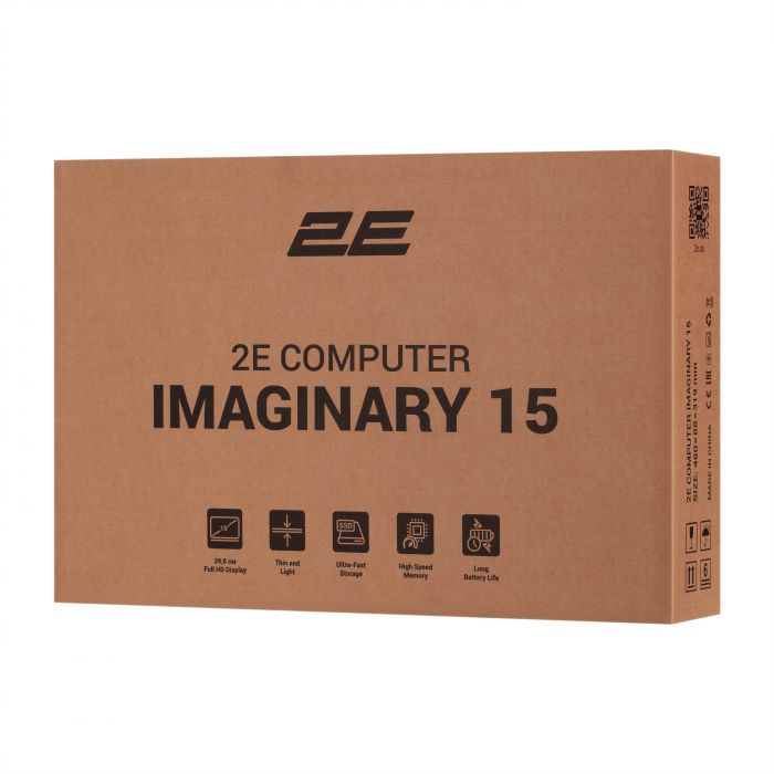 Ноутбук 2E Imaginary 15.6" FHD IPS AG, Intel i5-1335U, 32GB, F1TB, UMA, Win11PE, Чорний
