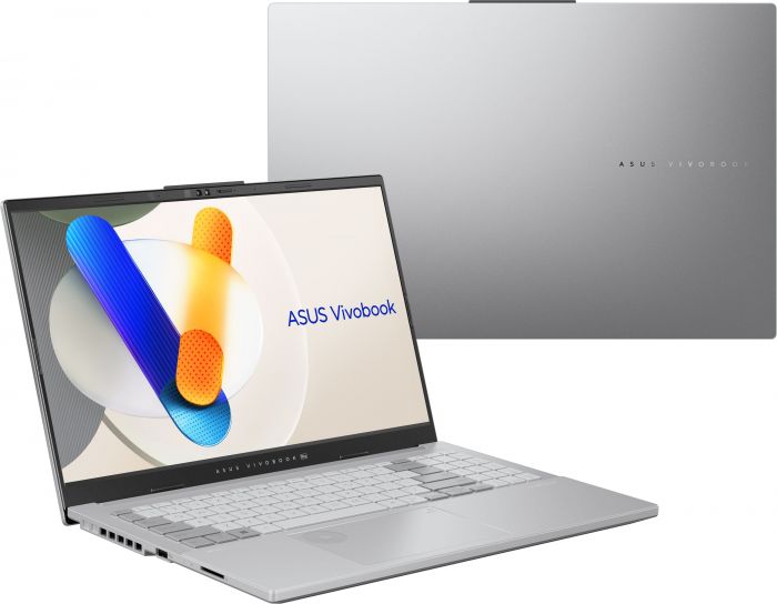 Ноутбук ASUS Vivobook Pro 15 N6506MV-MA022 15.6" 3K OLED, Intel Ultra 7 155H, 16GB, F1TB, NVD4060-8, NoOS, Сріблястий