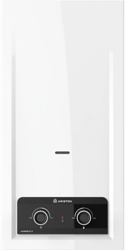 Газова колонка Ariston AKROS R X 1120 11л/хв 21,5кВт Low NOx розпалювання від батарейок білий
