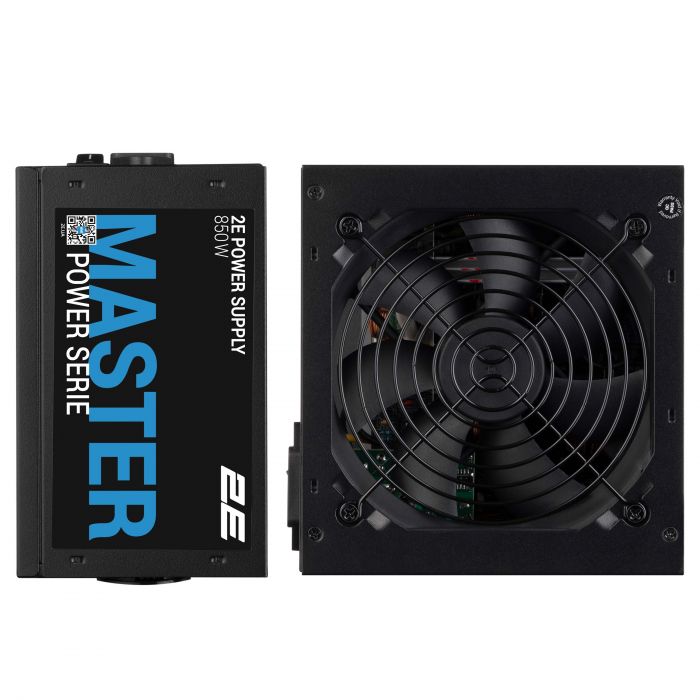 Блок живлення 2E Master Power  (850W), >80%, 80+ White, 120мм, 1xMB 24pin(20+4), 1xCPU 8pin(4+4), 3xMolex, 5xSATA, 4xPCIe 8pin(6+2)
