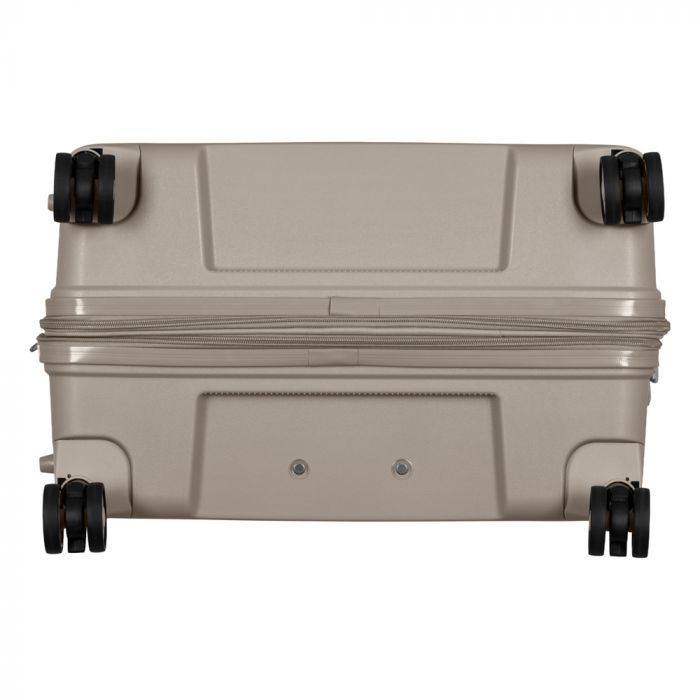 Валіза 2E, Aero, поліпропілен, велика, 99/119 л, TSA, 4 колеса, EXP, сіро-коричневий