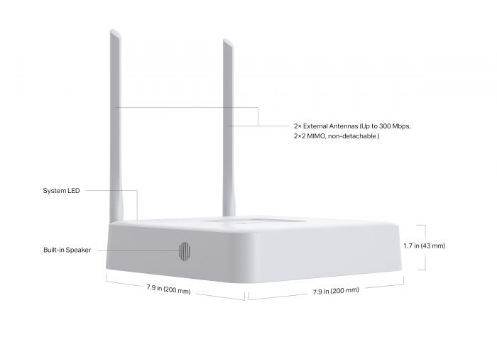IP-Відеореєстратор TP-LINK VIGI NVR1108H-W 8 каналів, Wi-Fi, 2xUSB, H.265+, 1xHDD, до 10 ТБ
