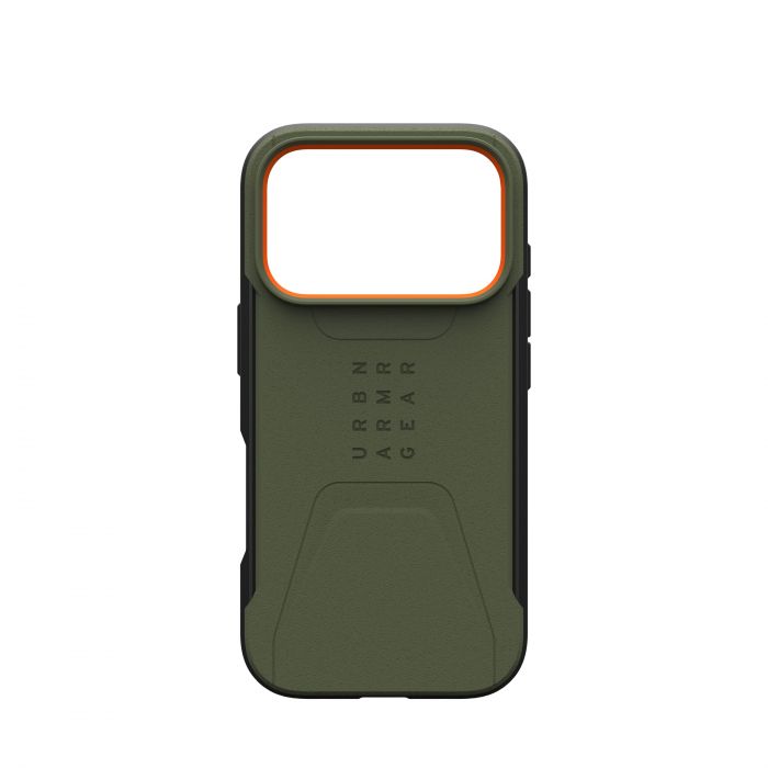 Чохол UAG для iPhone 17 Pro, Civilian MagSafe, Olive/Orange