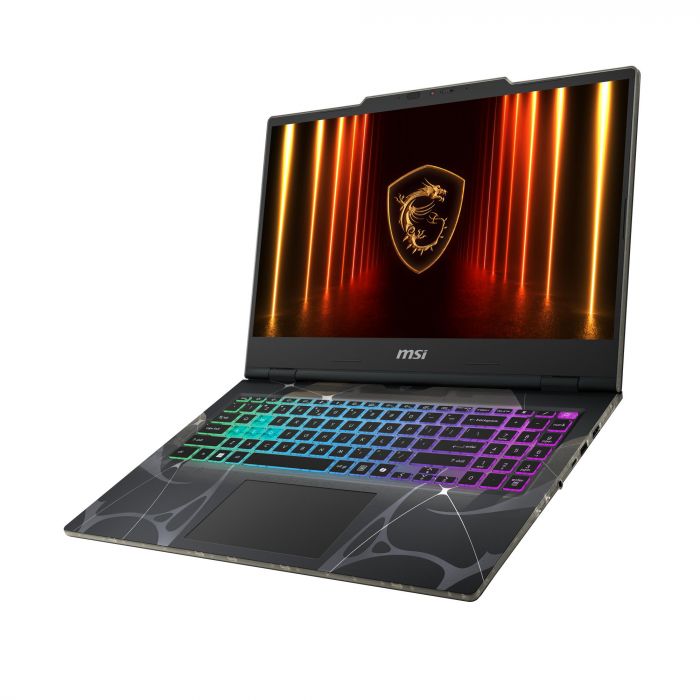 Ноутбук MSI Cyborg 15 B2RWEKG-420XUA 15.6" FHD, Intel Core 7 240H, 16GB, F1TB, NVD5050-8, DOS, Напівпрозорий чорний
