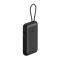Акумулятор портативний літій-іонний Power Bank Belkin 10000мА·год, 45Вт, з інтегрованим кабелем USB-C, чорний