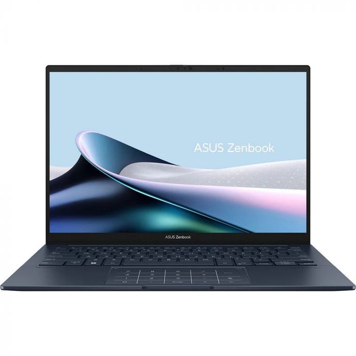 Ноутбук ASUS Zenbook 14 UX3405CA-ST1261 14" 3K OLED, Intel Ultra 5 225H, 32GB, F1TB, UMA, NoOS, Блакитний