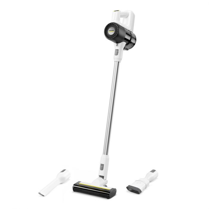 Пилосос Karcher безпровідний KVA 2, конт пил -0.6л, автон. робота до 40хв, вага-2.06кг, білий