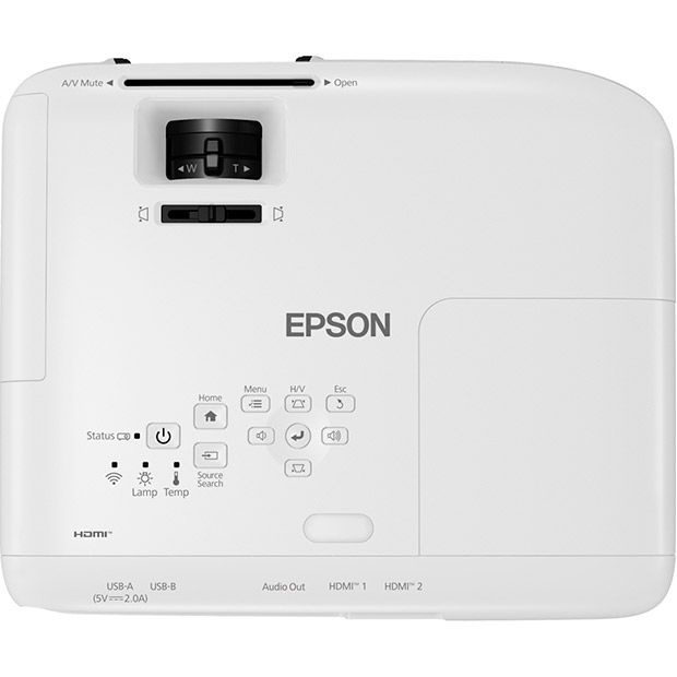 Проєктор домашнього кінотеатру Epson EH-TW850 FHD, 3400 lm, 1.0-1.21, WiFi