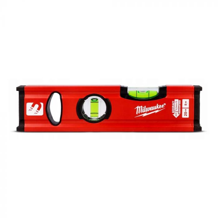 Рівень Milwaukee Slim Box, 20см, 2 капсули, алюмінієвий корпус