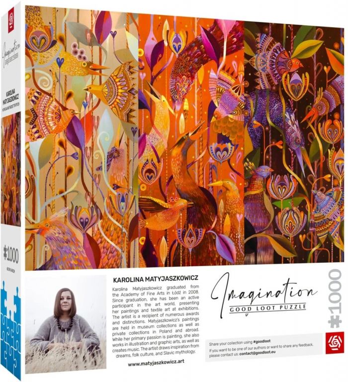 Пазл GoodLoot Imagination: Karolina Matyjaszkowicz In the Avian Thicket Triptych 1000 од.
