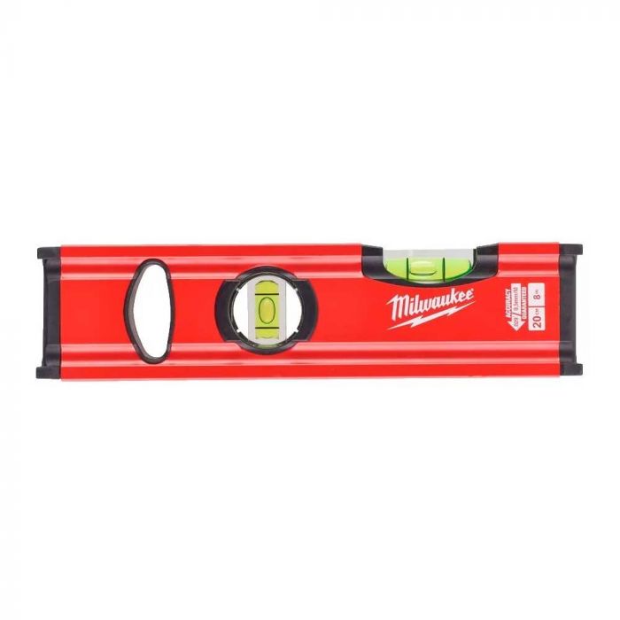 Рівень Milwaukee Slim 20 , 20см, 2 капсули, алюмінієвий корпус