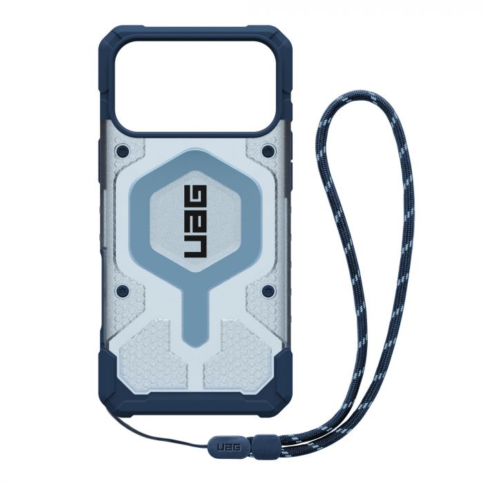 Чохол+ремінець UAG для iPhone 17 Pro Max, Pathfinder Clear MagSafe Bundle, Blues Lanyard