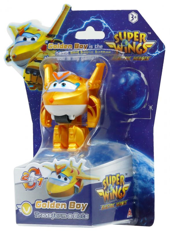 Ігрова фігурка-трансформер Super Wings Transform-a-Bots Золотий Хлопчик (Golden Boy)