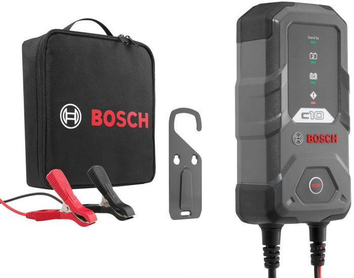 Зарядний пристрій Bosch C10, 12В, 5-120А·год, 3.5А, IP65 (0 189 911 010)
