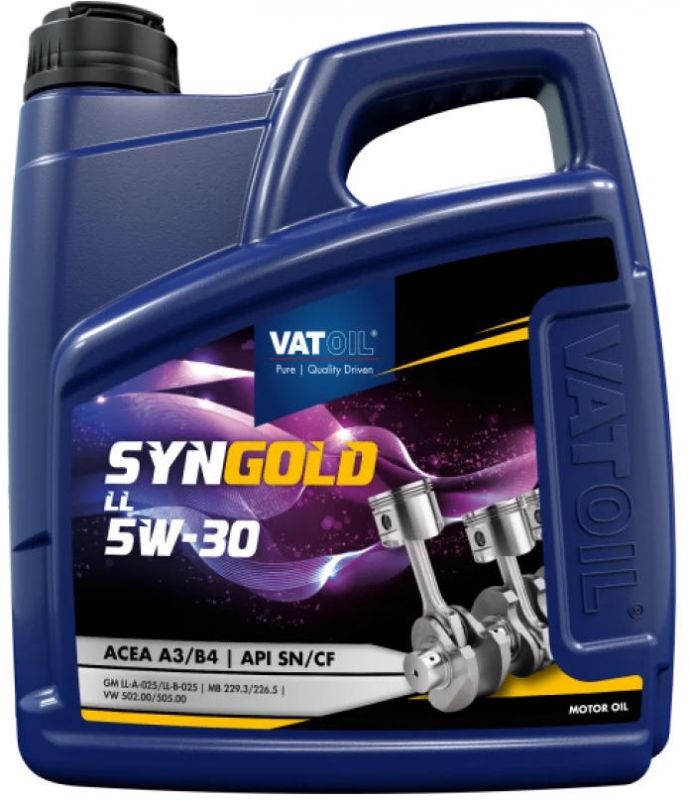 Олива моторна VATOIL SynGold LL 5W-30 4л (10-4 LL) (50017)