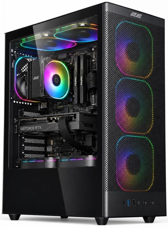 Комп’ютер персональний 2E Rational Intel i5-14400F, 16Gb, F512GB, NVD5050-8, H610, V8210B, 500W, FreeDos