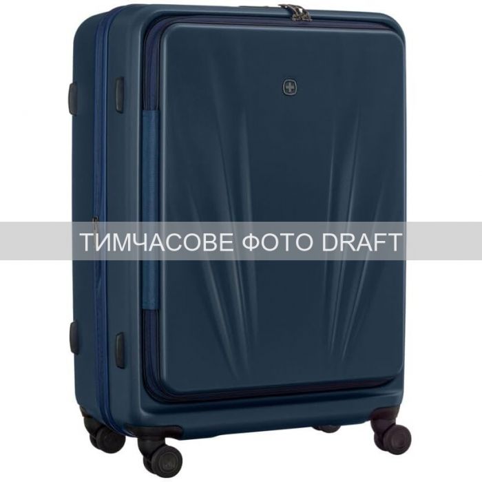 Валіза Wenger Skyon Hardside Large, велика, полікарбонат, TSA, 4 колеса, розширення, темно-синій