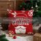 Подушка декор. ARDESTO Christmas Merry Christmas 45х45см, 100% поліестер, червоний